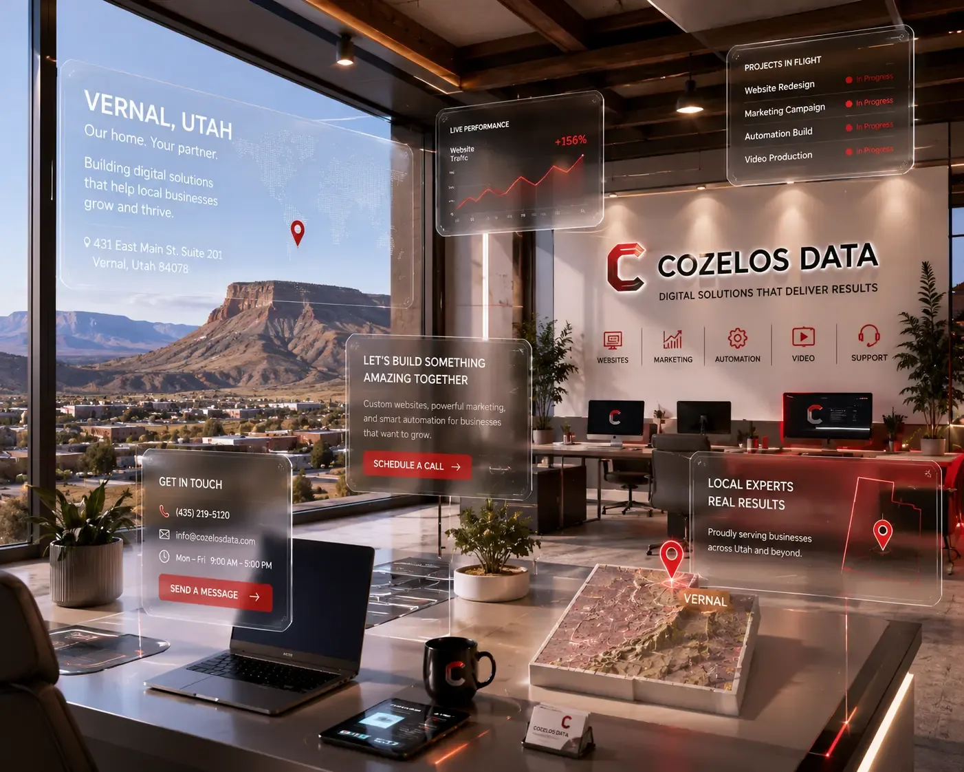 Cozelos Data office in Vernal, Utah